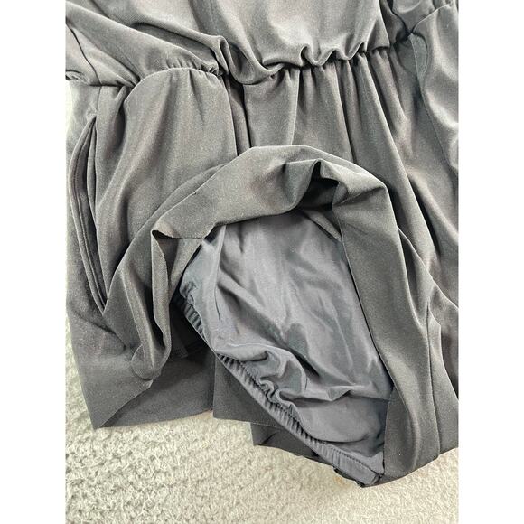 Aqua Green One Piece Swimsuit Womens Small Black Padded Romper Full Coverage NWT - Picture 7 of 9